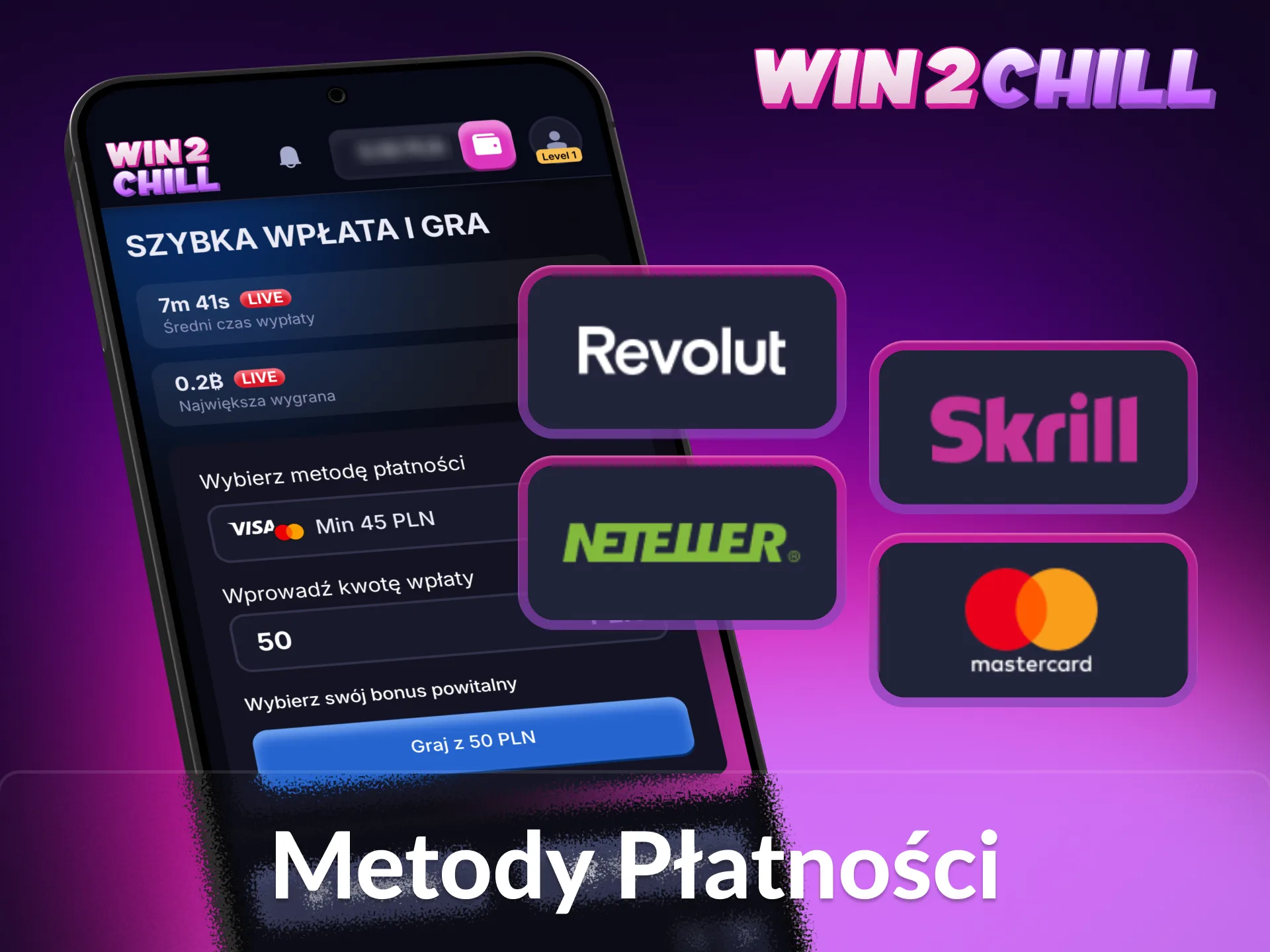 Dokonuj bezpiecznych płatności korzystając z aplikacji Win2Chill.
