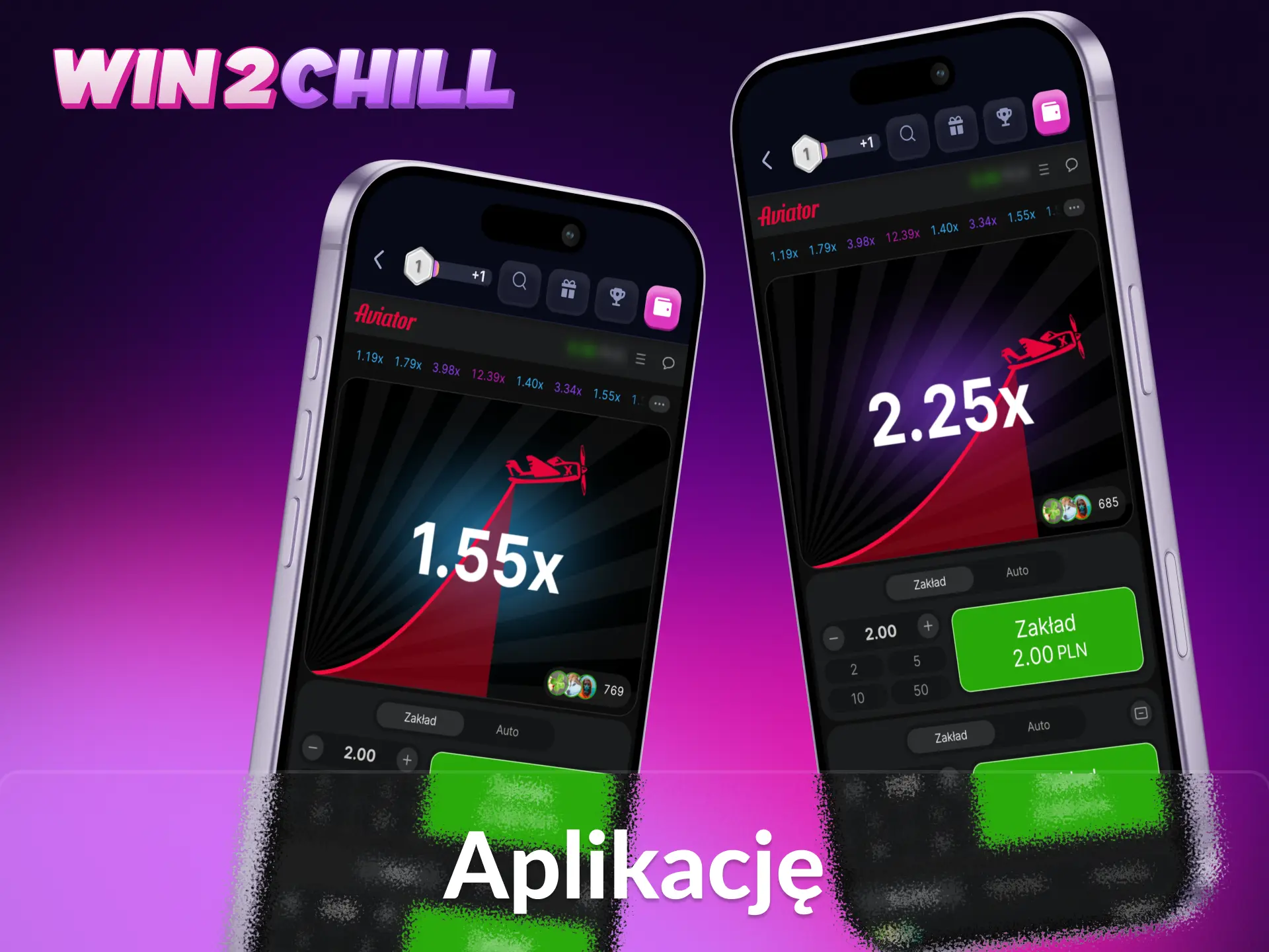 Pobierz aplikację Win2Chill i zacznij grać w grę Aviator.