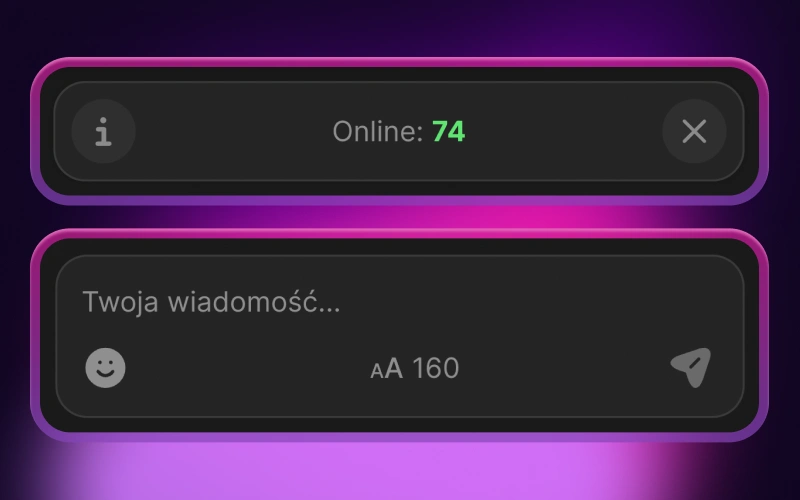 Czat lotniczy umożliwia komunikację z innymi graczami w Win2Chill.