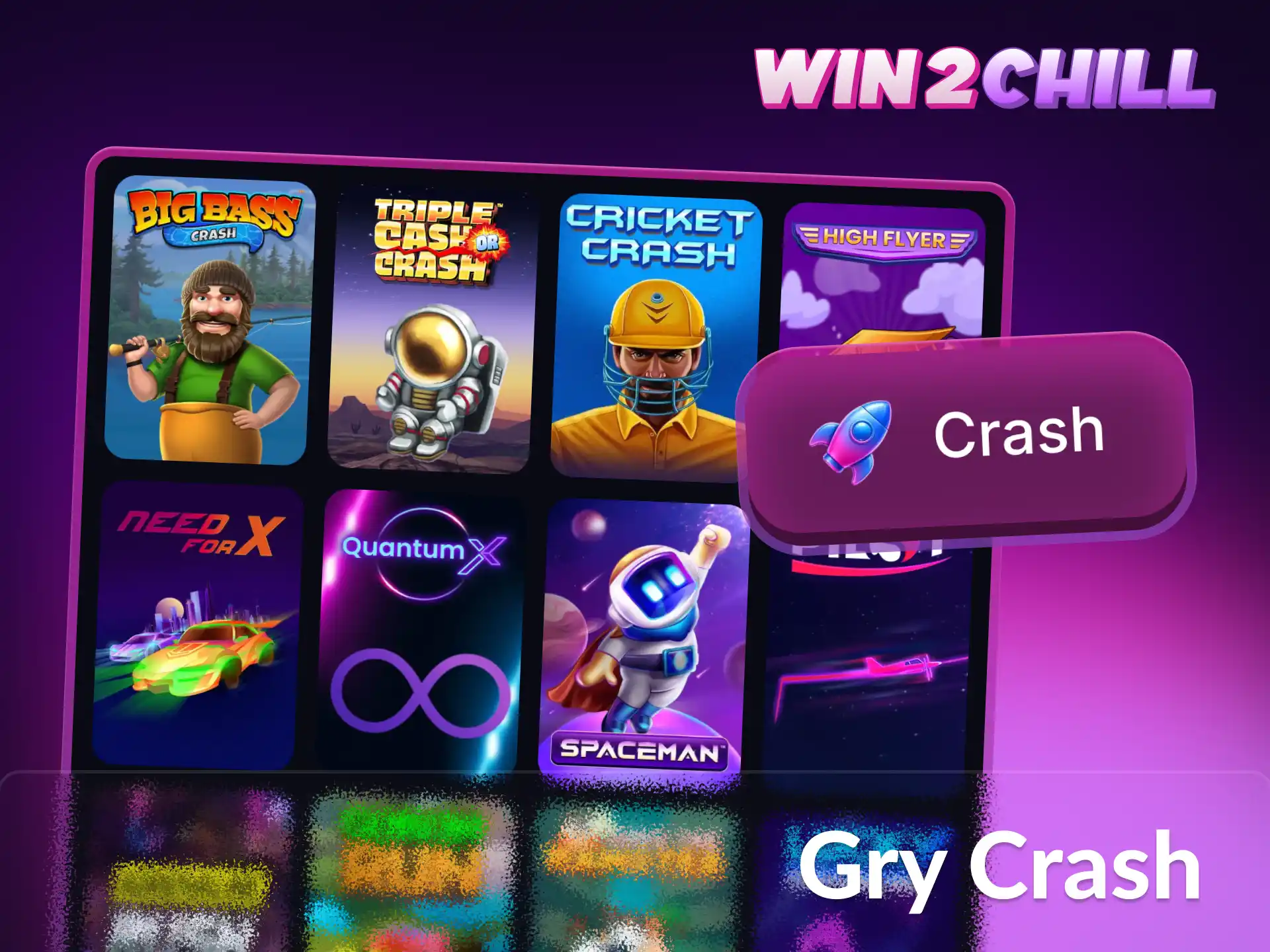 Graj w gry typu crash na platformie Win2Chill i zgarniaj natychmiastowe wygrane.