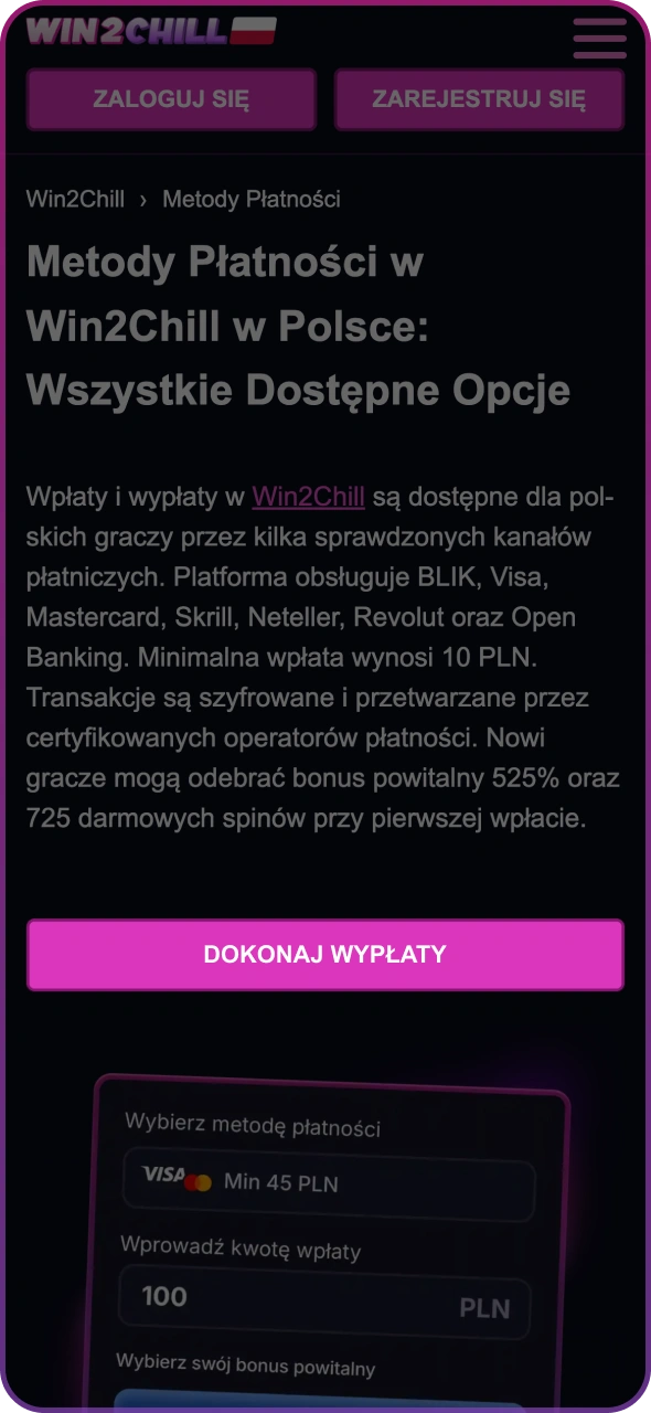 Kliknij przycisk Wycofaj na oficjalnej stronie Win2Chill.